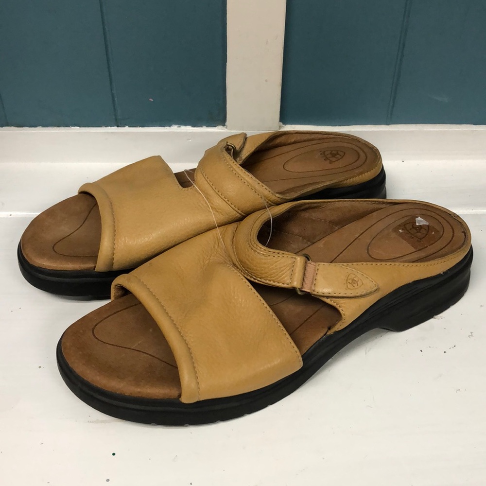 Ariat Sandals Leather 94123 ATS Equipped Light Brown women’s‎ Size 10